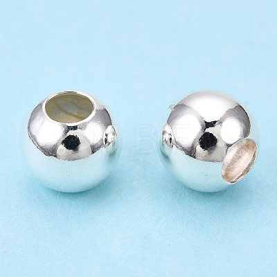 925 Sterling Silver Beads STER-S002-12A-6mm-1