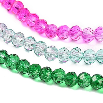 Transparent Painted Glass Beads Strands DGLA-A034-T4mm-A03-1