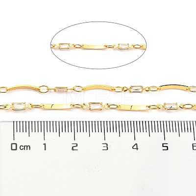 Brass Rectangle Link Chains CHC-K015-01G-1