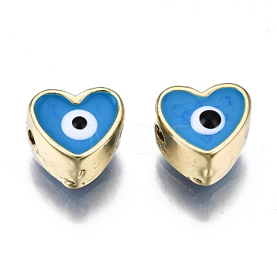 Alloy Enamel Beads PALLOY-Q441-036B-RS-1