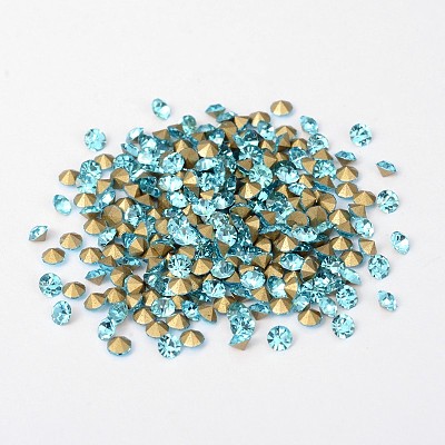 Back Plated Grade A Diamond Glass Pointed Rhinestone RGLA-SS2-004-1