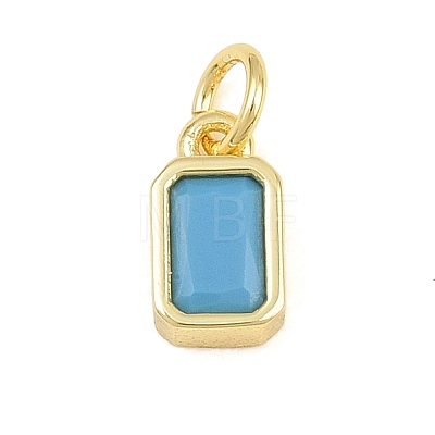 Brass Pave Sky Blue Cubic Zirconia Charms CU-CBA4A93-02I-G-1