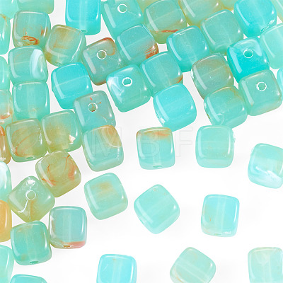 60Pcs Transparent Acrylic Beads OACR-TA0004-88F-1