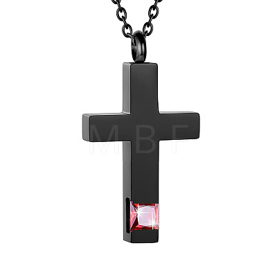 Cross Urn Ashes Pendant Necklace PW-WGBB57D-13-1