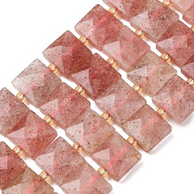Natural Strawberry Quartz Beads Strands G-F839-A07-01-1