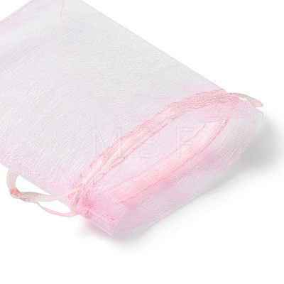 30Pcs 4 Styles Rectangle Organza Bags Jewellery Storage Pouches Wedding Favour Party Mesh Drawstring Gift OP-FS0001-01B-1