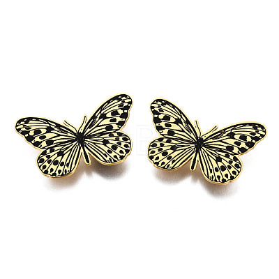 201 Stainless Steel Butterfly Lapel Pin JEWB-N007-118G-1