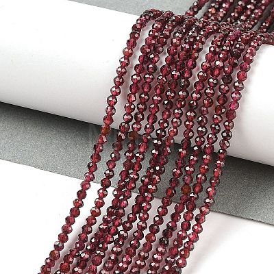 Natural Garnet Beads Strands G-F619-17A-2mm-1