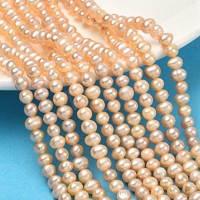 Natural Cultured Freshwater Pearl Beads Strands PEAR-L034-02-1