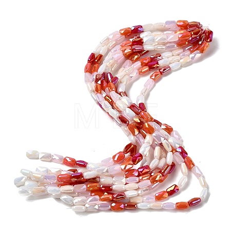 Electroplate Glass Beads Strands EGLA-P065-02A-06-1