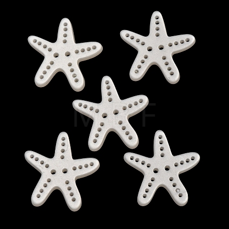 2-Hole Marine Organisms Opaque Resin Buttons RE-CBAE064-05D-1