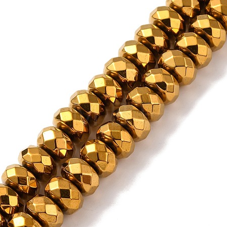 Electroplate Non-magnetic Synthetic Hematite Beads Strands G-J160-E-02-1