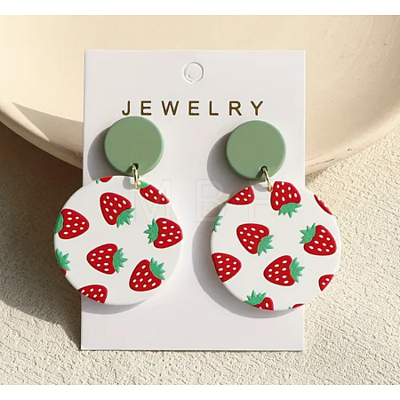 Acrylic Dangle Stud Earrings FS-WG5876E-08-1