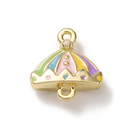 Alloy Enamel Connector Charms FIND-G116-01G-1