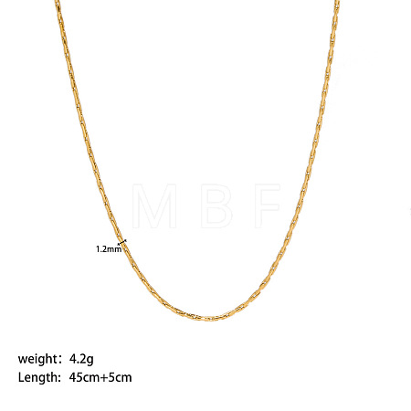 Stainless Steel Boston Link Chain Necklaces LS-PW-WG8A4BA-07-1