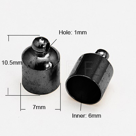 Brass Cord Ends KK-D220-B-1