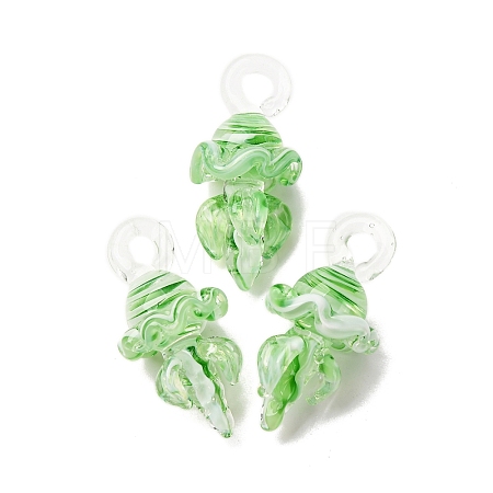 Handmade Lampwork Pendants LAMP-K039-31A-1