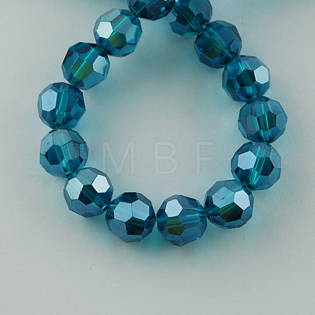 Electroplate Glass Bead Strands EGLA-R015-6mm-21-1