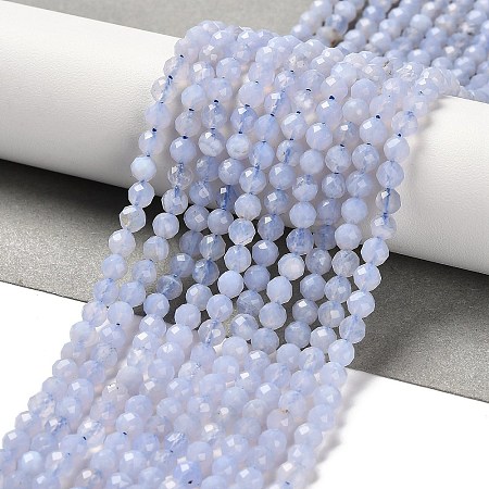 Natural Blue Lace Agate Beads Strands G-Z074-A01-02-1