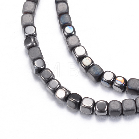 Electroplate Non-magnetic Synthetic Hematite Bead Strands X-G-Q467-11D-1