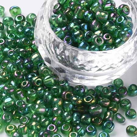 Round Glass Seed Beads SEED-A007-4mm-167-1