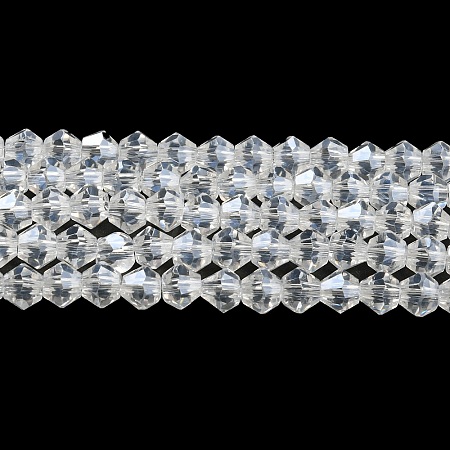 Transparent Electroplate Glass Beads Strands EGLA-A039-T3mm-A13-1