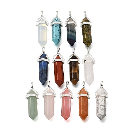 Natural & Synthetic Gemstone Pendants G-H360-01S-1