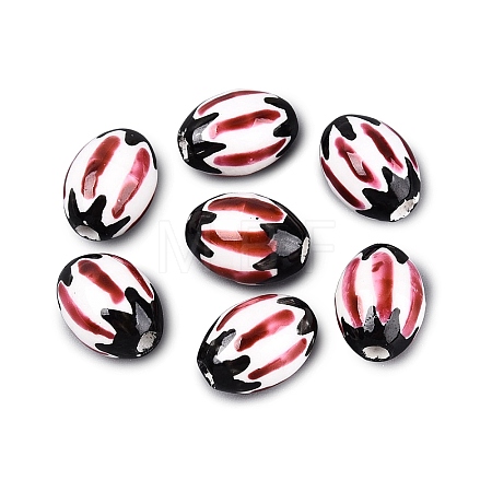 Handmade Porcelain Beads PORC-Q007-08C-1