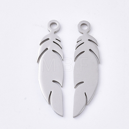 Tarnish Resistant 201 Stainless Steel Pendants STAS-T045-45P-1