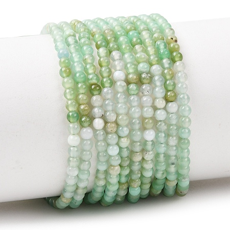Natural Chrysoprase Beads Strands G-H358-A04-3mm-02-1