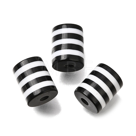 Opaque Stripe Resin Beads RE-CBA0A57-13A-1
