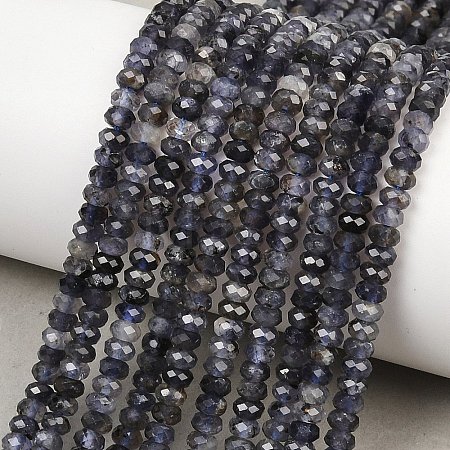 Natural Iolite Beads Strands G-P612-A02-01-1