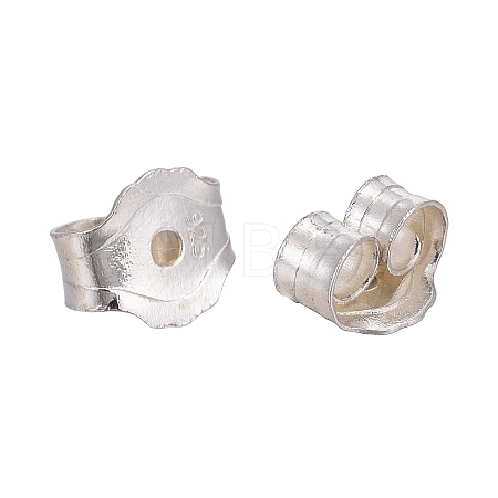 Earring Findings 925 Sterling Silver Ear Nuts STER-F015-02-1