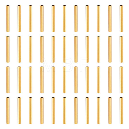 30Pcs Ion Plating(IP) 304 Stainless Steel Tube Beads STAS-UN0053-11-1