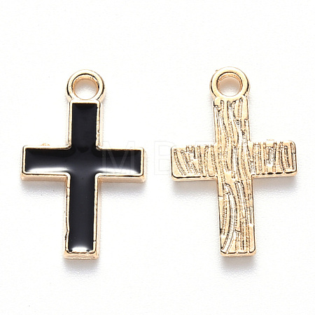 Alloy Enamel Pendants X-ENAM-S121-122B-1
