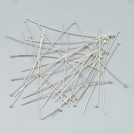 925 Sterling Silver Ball Head Pins STER-T002-163S-1