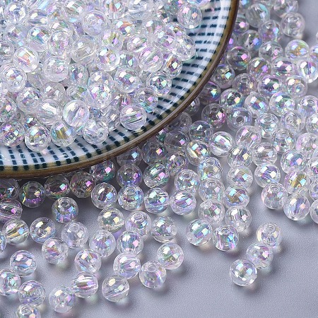 Eco-Friendly Transparent Acrylic Beads PL732-2-1