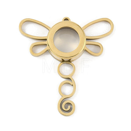 Ion Plating(IP) 304 Stainless Stee Locket Big Pendants STAS-S132-13G-01-1