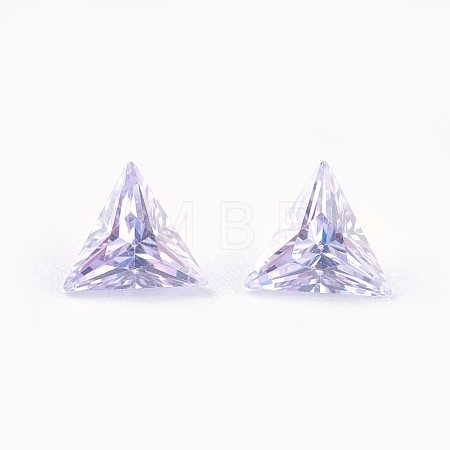 Cubic Zirconia Pointed Back Cabochons ZIRC-WH0001-A06-1