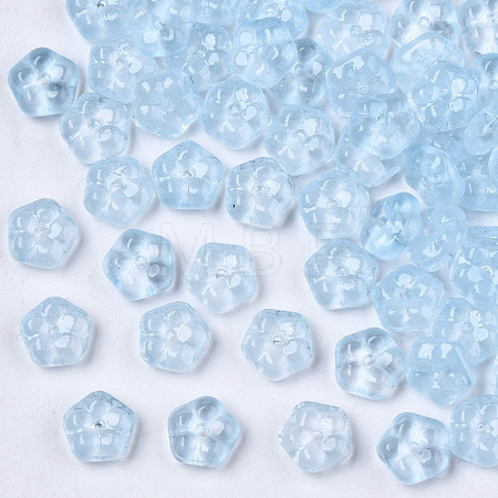 Transparent Baking Paint Glass Beads DGLA-R052-002-A01-1