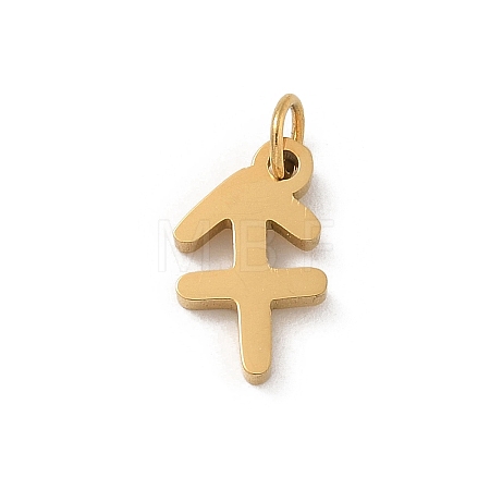 304 Stainless Steel Charms STAS-R001-04G-09-1