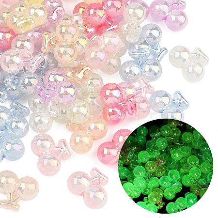 Luminous Opaque Acrylic Beads MACR-K361-52-1