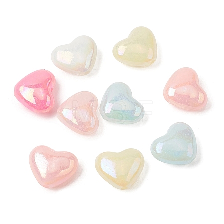 UV Plating Opaque Acrylic Beads OACR-G058-16A-1
