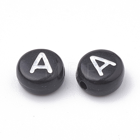 Opaque Acrylic Beads X-SACR-N002-02A-1
