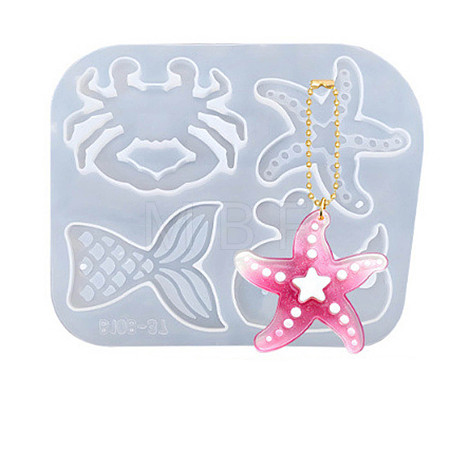 DIY Silicone Sea Animal Theme Pendant Molds SIMO-G011-05C-1