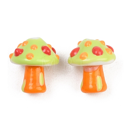 Handmade Lampwork Enamel Beads LAMP-B055-02I-1