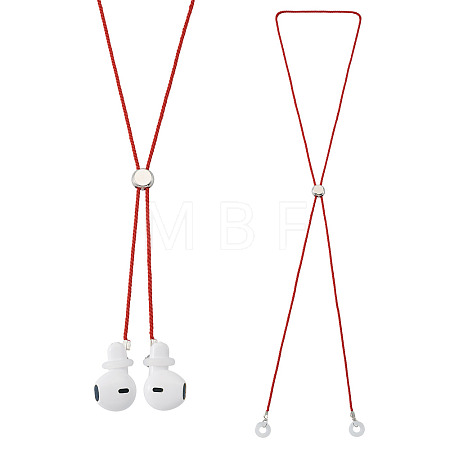 2Pcs Polyester Earphone Cord Straps HJEW-TAC0165-1