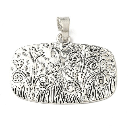 Tibetan Style Alloy Big Pendants FIND-D037-01AS-1