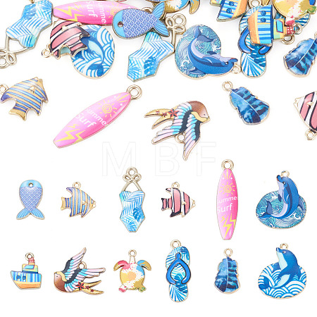 24Pcs 12 Styles Alloy Pendants FIND-TA0010-87-1