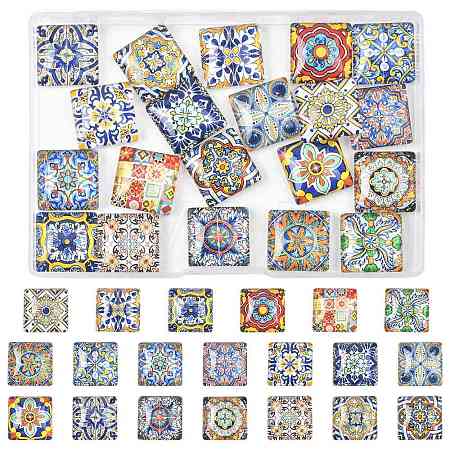 1 Bag Glass Cabochons GGLA-FS0001-19A-1